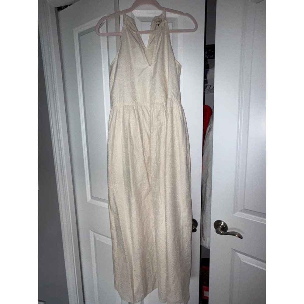 Universal Thread Women's Eyelet Maxi A Line Dress Cream Size XS‎